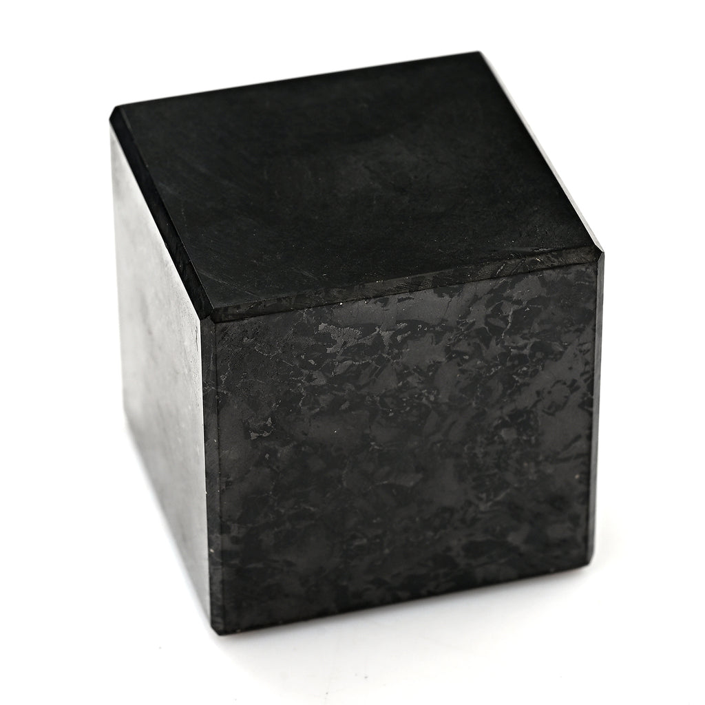 Shungit Quadrat 4 cm ca. 110 g Schwarz