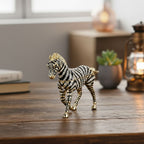 LIVMORE Zebra Design Schmuckdose Legierung 9 x 2.5 x 7 cm Schwarz Weiß