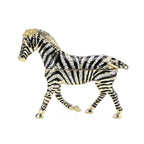 LIVMORE Zebra Design Schmuckdose Legierung 9 x 2.5 x 7 cm Schwarz Weiß