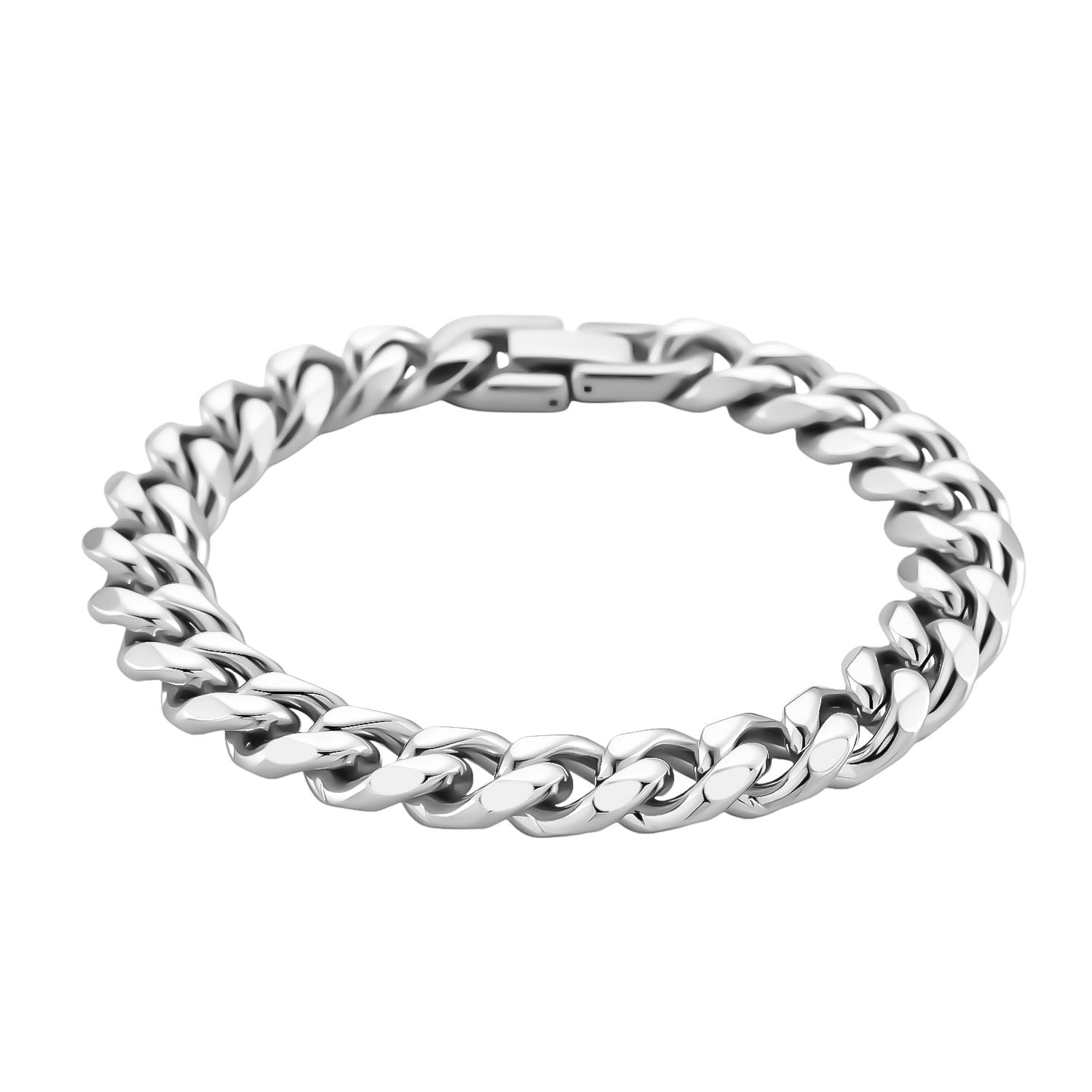 DESIGNER INSPIRIERT Panzer 316L Edelstahl Armband ca. 19 cm ca. 23,20g
