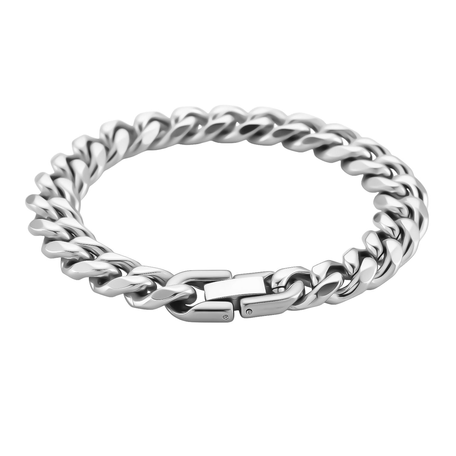 DESIGNER INSPIRIERT Panzer 316L Edelstahl Armband ca. 19 cm ca. 23,20g