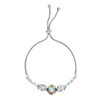 AA Natürlicher, äthiopischer Welo Opal Armband ca. 19 cm Nickelfreies Messing ca. 2.29 ct