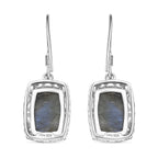 D'Joy AAA Labradorit Ohrringe 925 Silber rhodiniert ca. 8.60 ct