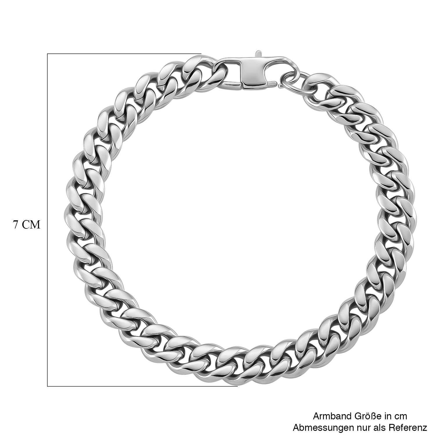 Panzer 316L Edelstahl Armband ca. 19 cm ca. 23,00g, Goldfarben