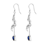 D'Joy AAA Labradorit Ohrringe 925 Silber rhodiniert ca. 4.22 ct