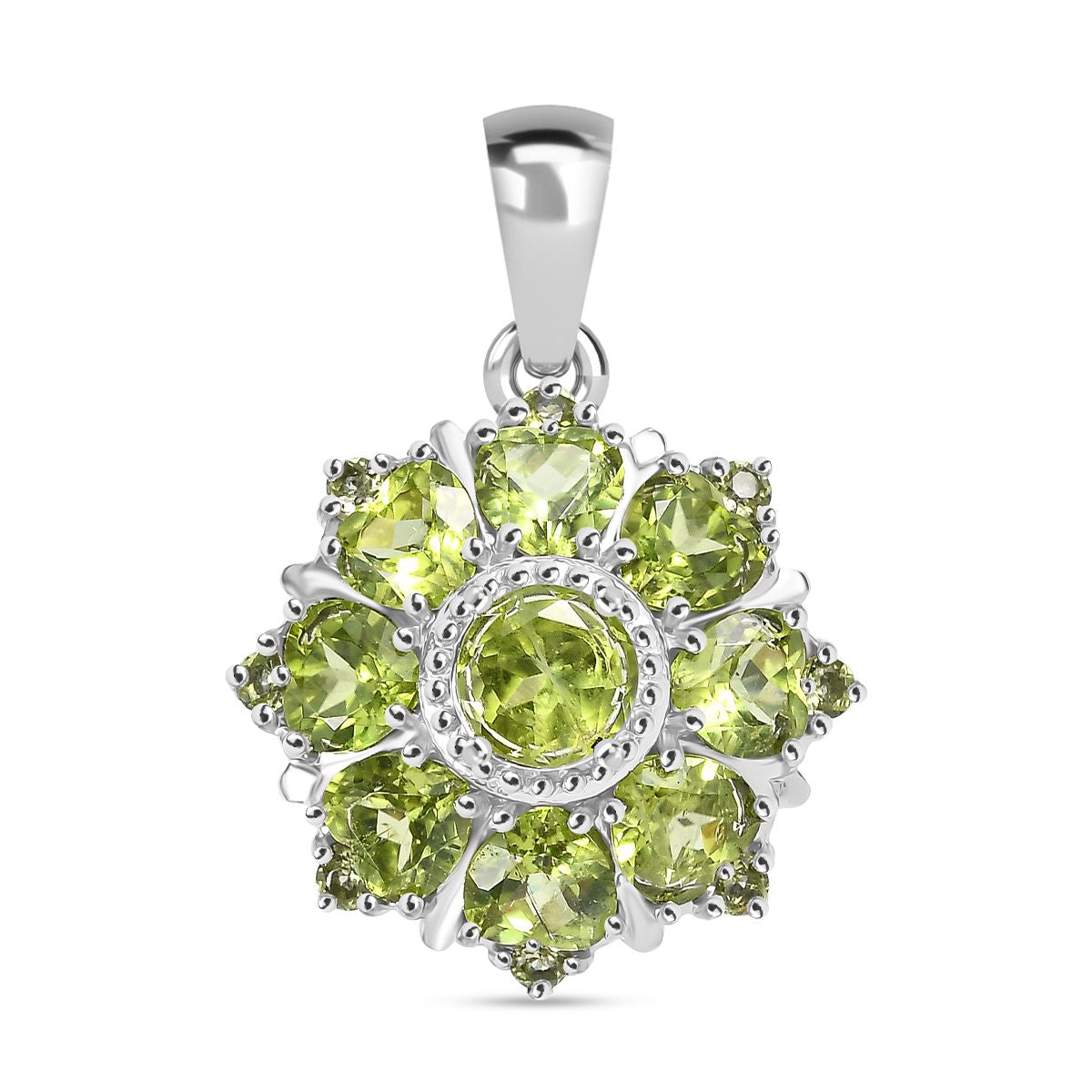 Peridot Anhänger Edelstahl ca. 5.33 ct
