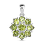 Peridot Anhänger Edelstahl ca. 5.33 ct