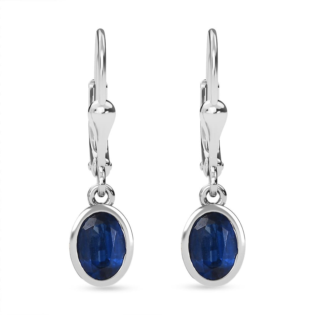 D'Joy AA Natürlicher Kaschmir-Kyanit Ohrringe 925 Silber rhodiniert ca. 2,07 ct.