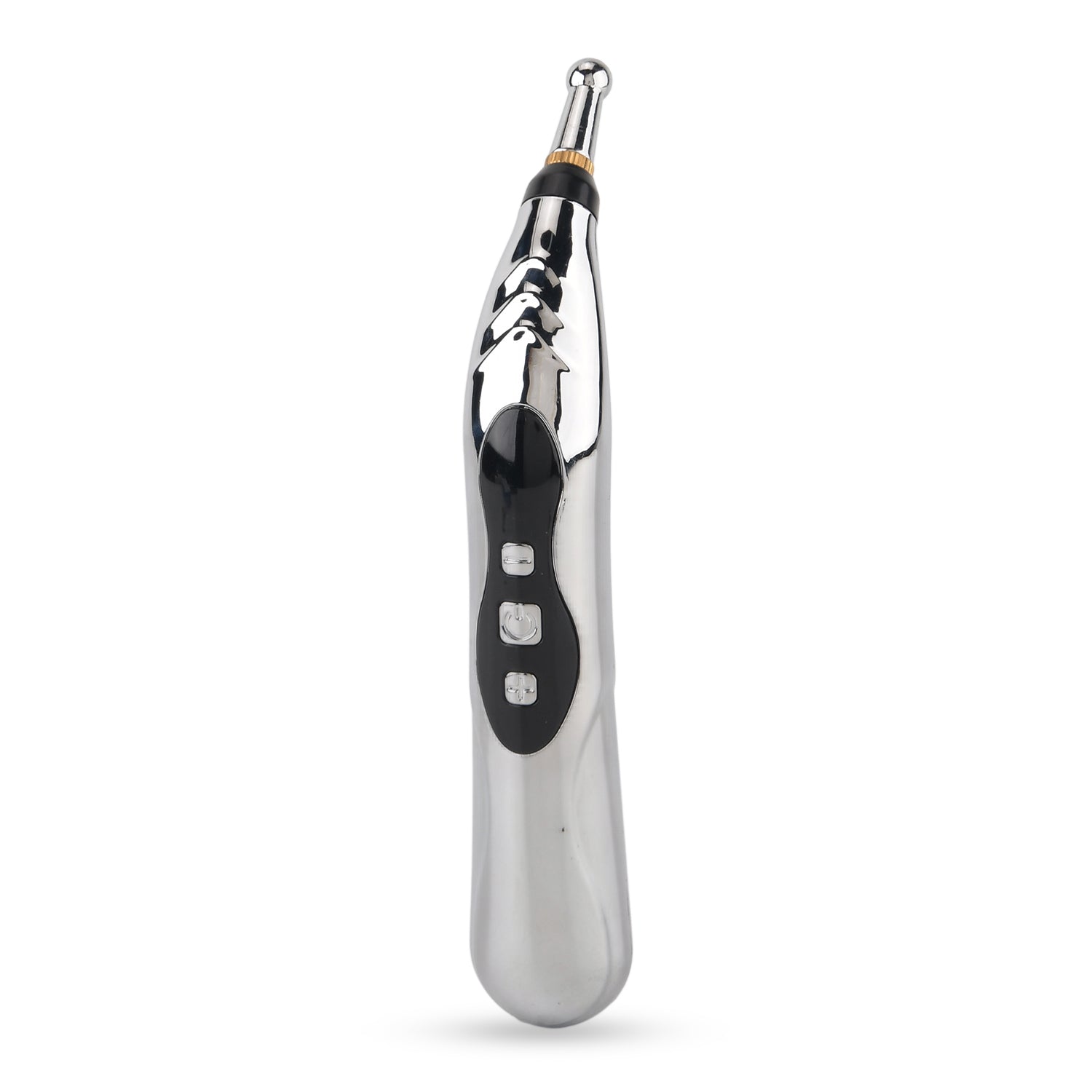 Akupunktur Meridian Stift mit Mikrostrom, wiederaufladbar, 9 Intensitätsstufen, Silber