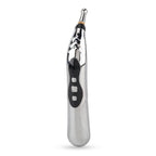 Akupunktur Meridian Stift mit Mikrostrom, wiederaufladbar, 9 Intensitätsstufen, Silber
