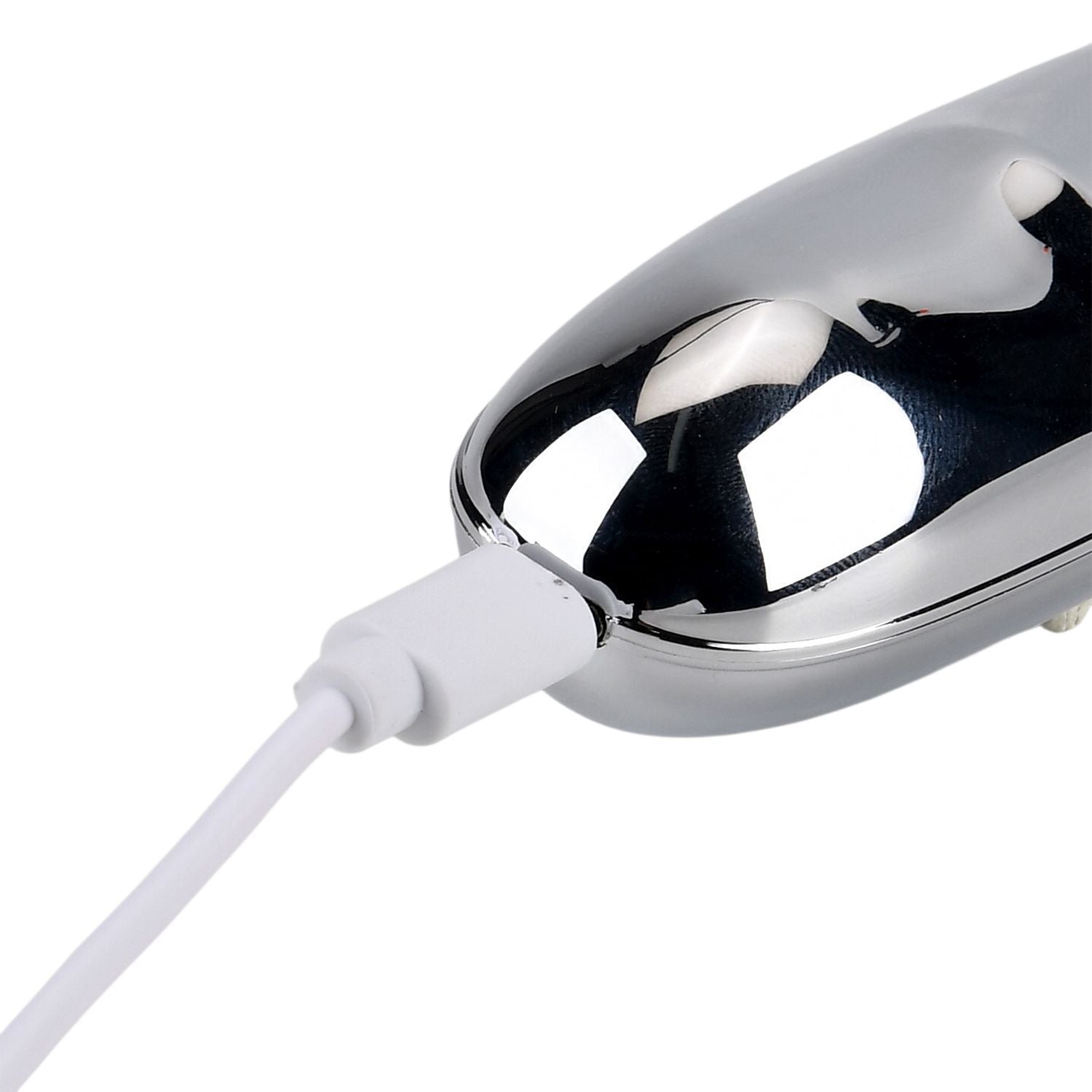 Akupunktur Meridian Stift mit Mikrostrom, wiederaufladbar, 9 Intensitätsstufen, Silber