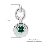 LUXURIANT - AAA Lab Grown Kolumbianischer Smaragd Ohrringe 925 Silber rhodiniert ca. 1.00 ct