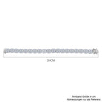 D'Joy Moissanit Armband ca. 19 cm 925 Silber rhodiniert ca. 17,12 ct.
