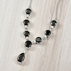 D'Joy Elite Shungit Halskette ca. 45 cm 925 Silber rhodiniert ca. 10,28 ct.