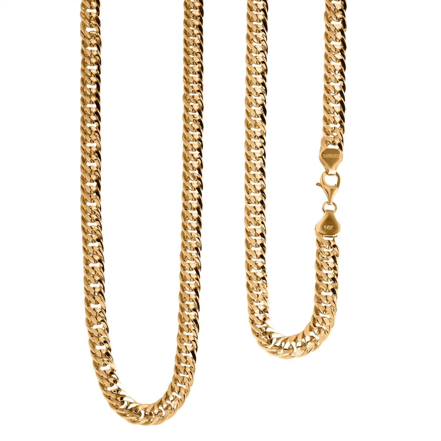 LUXORO 50cm Panzerkette in 585 Gold - 15,40 Gramm