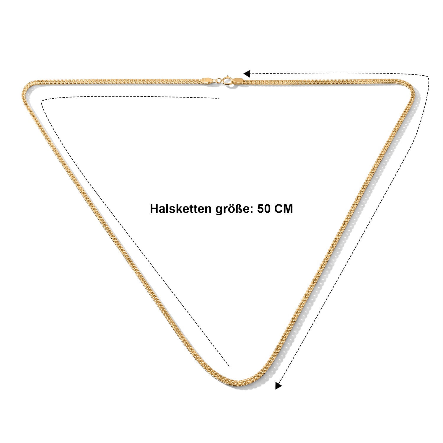 LUXORO 585 Gold Spiga Halskette ca. 50 cm ca. 1,93g
