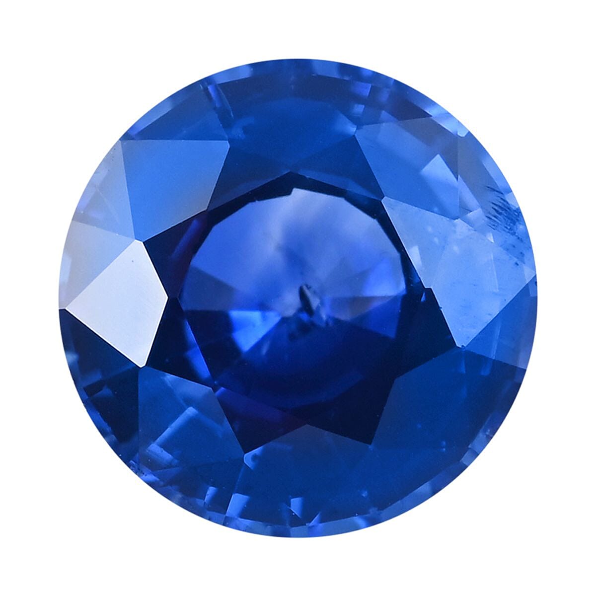 AAAA Ceylon Sapphire aus BIBILA Round Free Faceted Cut, ca. 1.00 ct