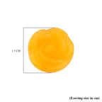 D'Joy Honig Jade Ohrringe 925 Silber Vergoldet ca. 20.00 ct
