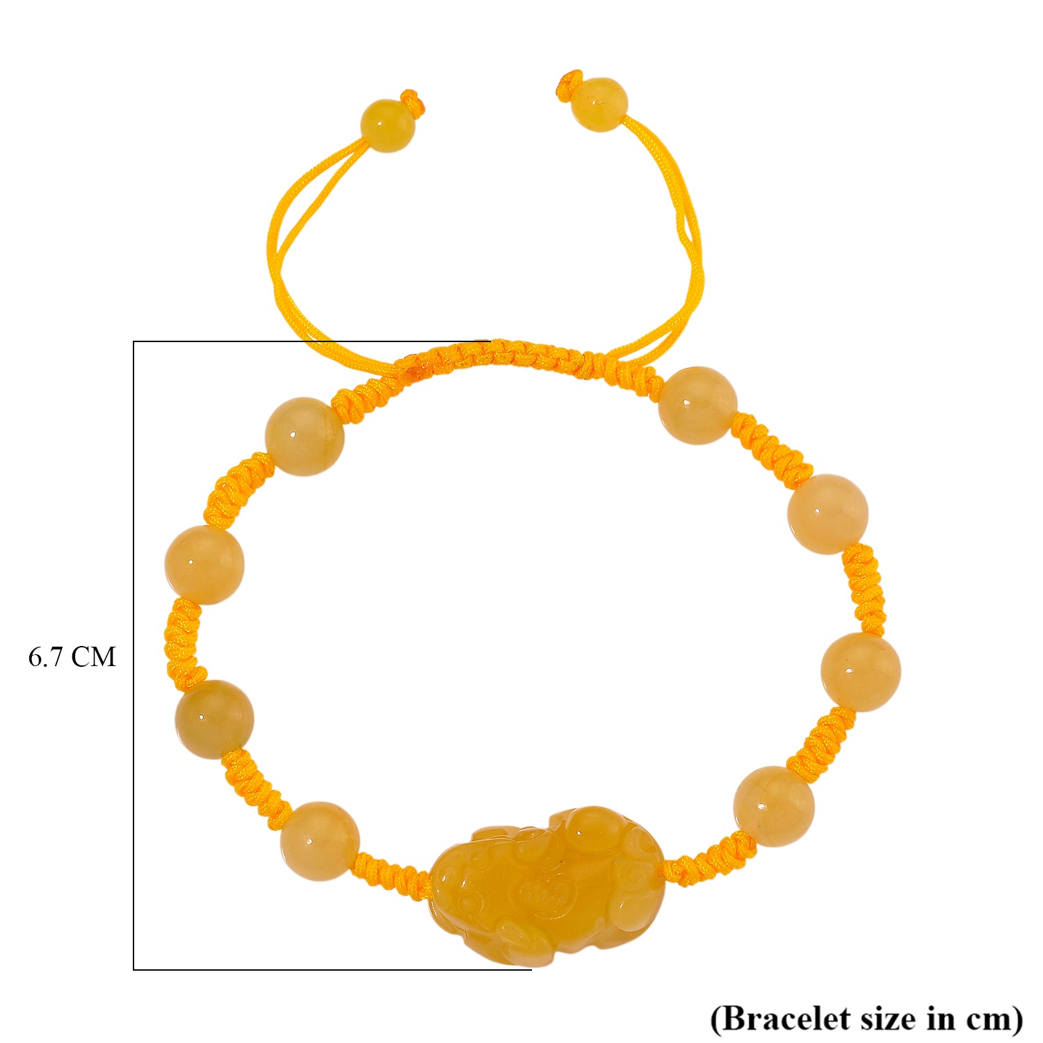 Honig Jade Armband Flexibles  ca. 60.00 ct