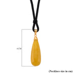 D'Joy Honig Jade Halskette ca. Flexibles cm 925 Silber Vergoldet ca. 30.00 ct