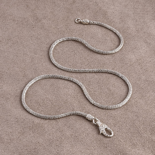 Royal Bali - Padian Halskette ca. 90 cm, 925 Silber ca. 30,23g