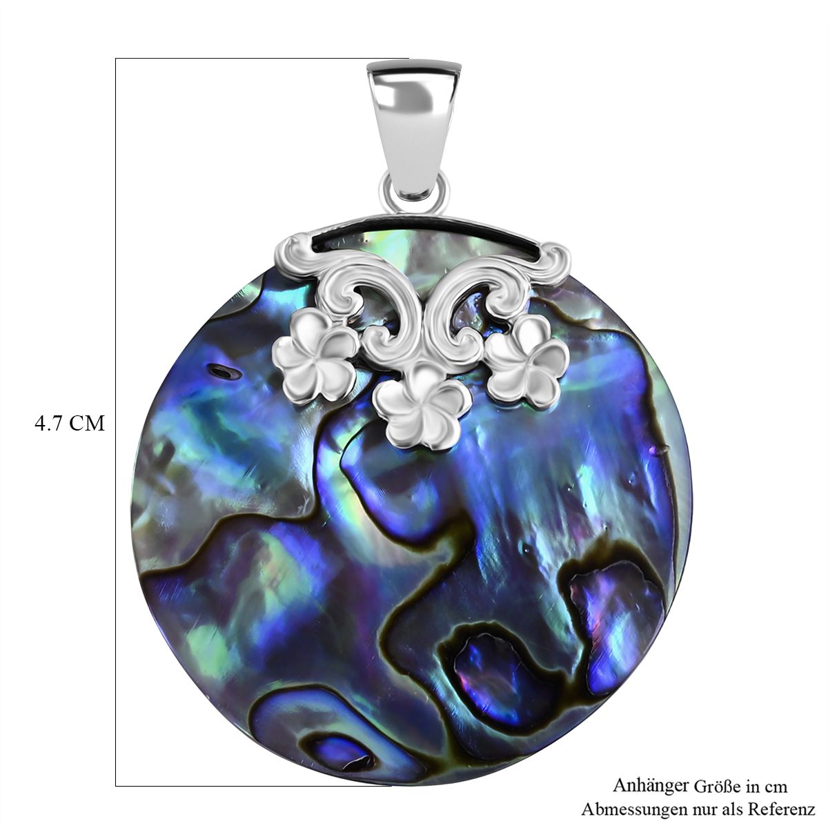 Royal Bali - Abalone Muschel Anhänger, 925 Silber