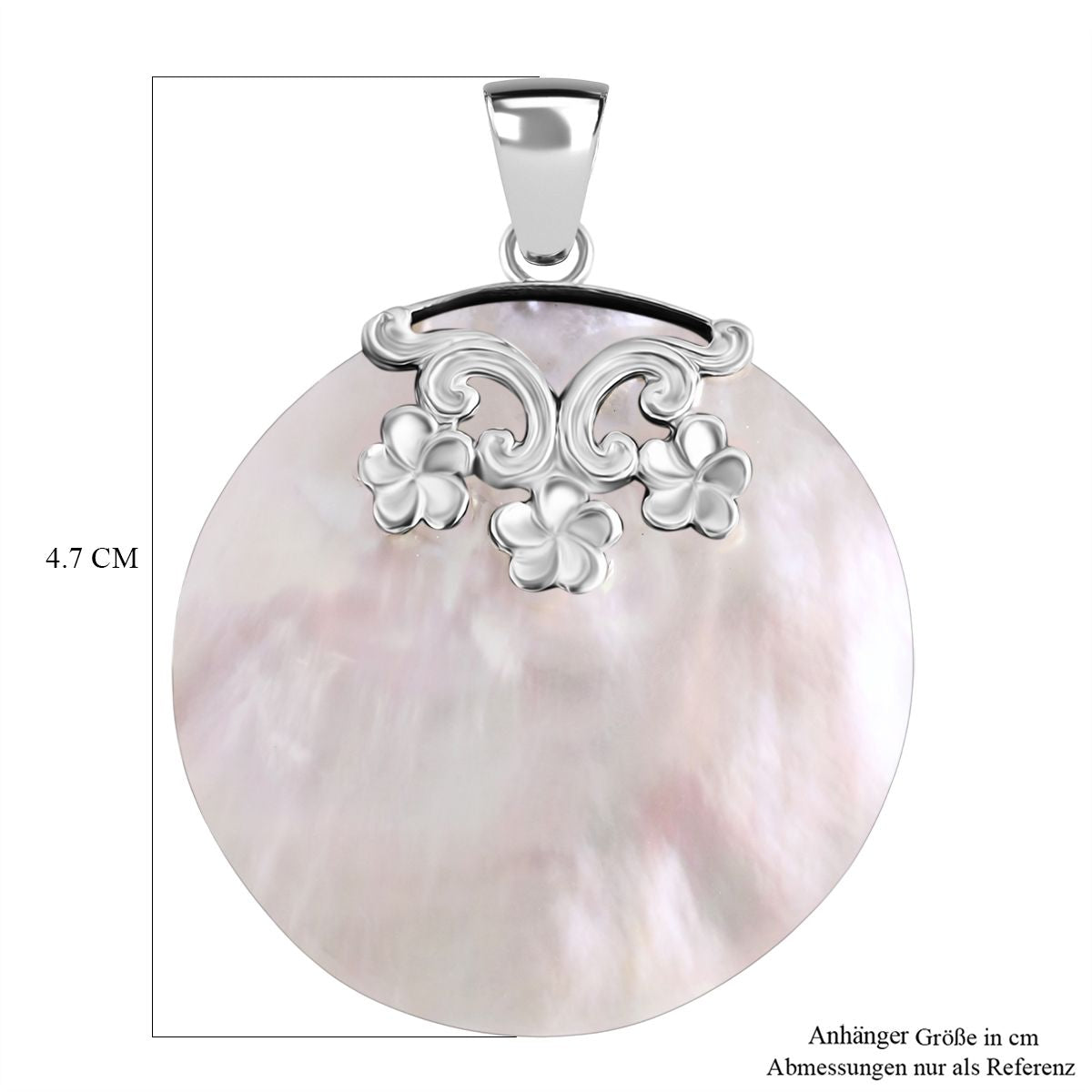 Perlmutt Anhänger 925 Silber Standard