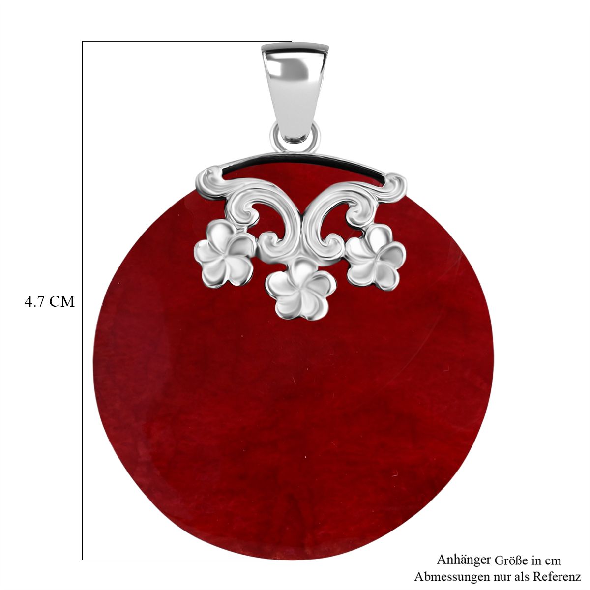 Royal Bali - Koralle Anhänger, 925 Silber