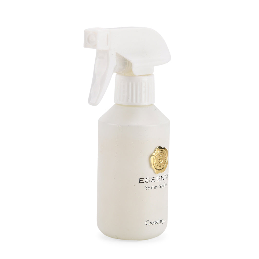 Kerzenset mit Duftstäbchen und Raumspray, Weiß, 5 % Parfümanteil, Raumspray 100 ml, Duftkerze im weißen Glas mit 100 g Paraffinwachs, Duftnote:  Tropische Früchte