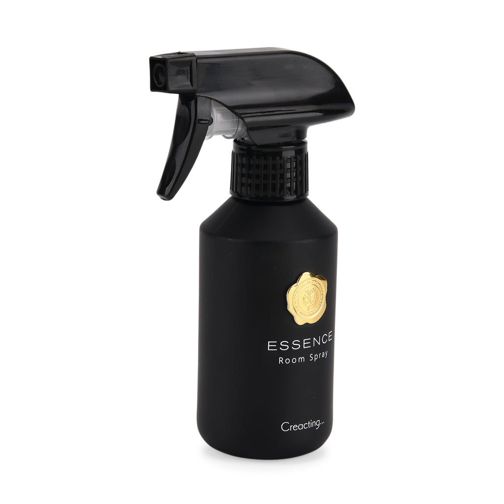 Kerzenset mit Duftstäbchen und Raumspray, Schwarz, 5 % Parfümanteil, Raumspray 100 ml, Duftkerze im Glas mit 100 g Paraffinwachs, Duftnote: English Pear & Freesia