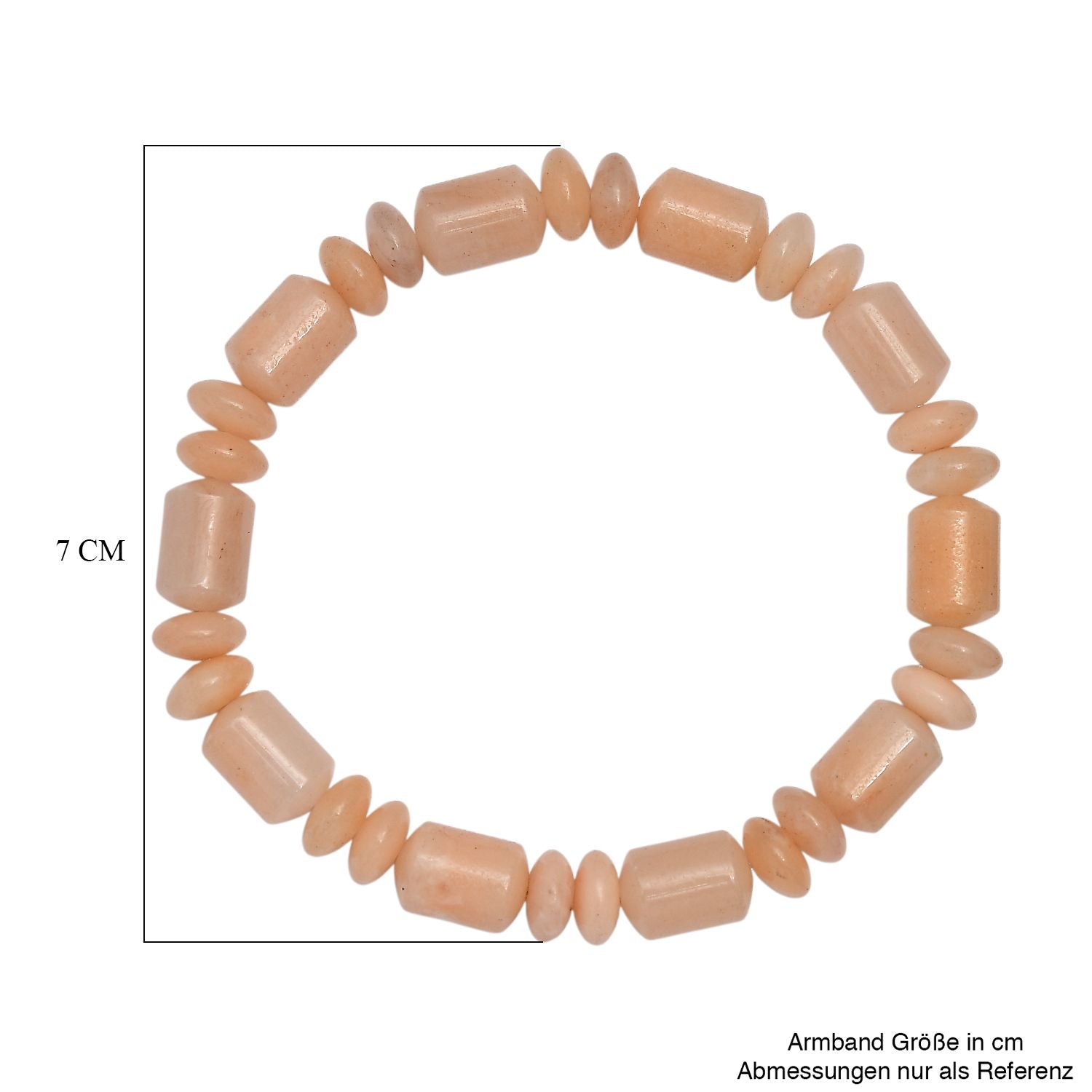 Pfirsich Aventurin Armband Flexibel cm ca. 120.00 ct