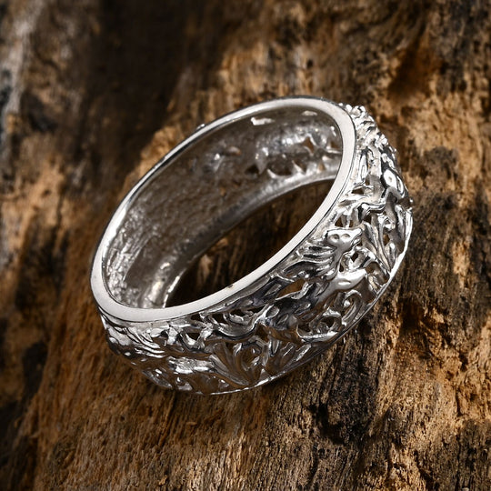 925 Silber Ring (Größe 21.00) ca. 5,00g