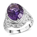 D'Joy AA Afrikanischer Amethyst (16x12mm) Ring 925 Silber (Größe 17.00) ca. 8.61 ct