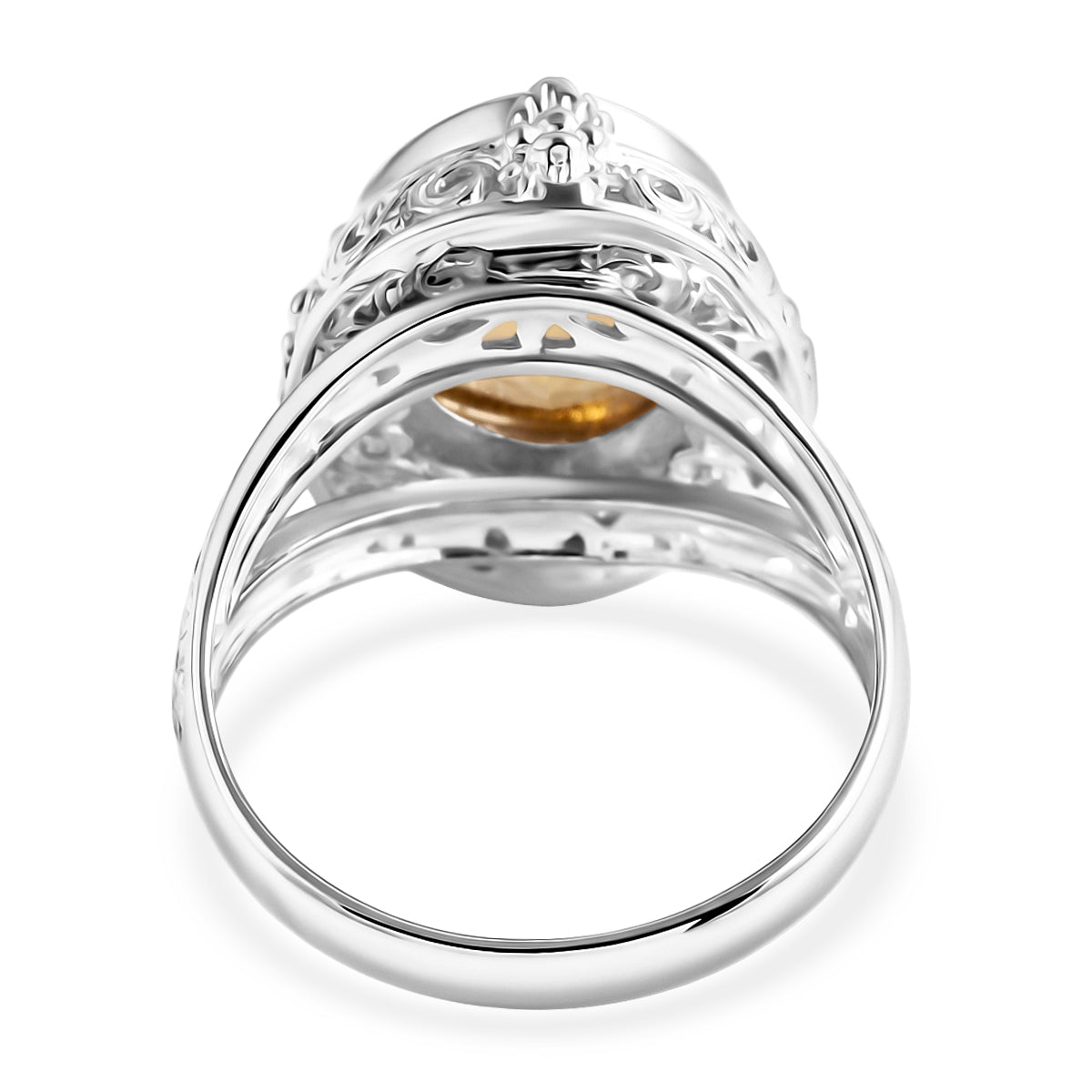 D'Joy AA Citrin (16x12mm) Ring 925 Silber (Größe 21.00) ca. 8.48 ct