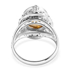 D'Joy AA Citrin (16x12mm) Ring 925 Silber (Größe 21.00) ca. 8.48 ct