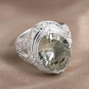 D'Joy AA Citrin (16x12mm) Ring 925 Silber (Größe 20.00) ca. 8.48 ct