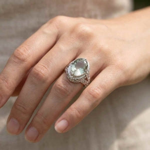 D'Joy AA Citrin (16x12mm) Ring 925 Silber (Größe 20.00) ca. 8.48 ct