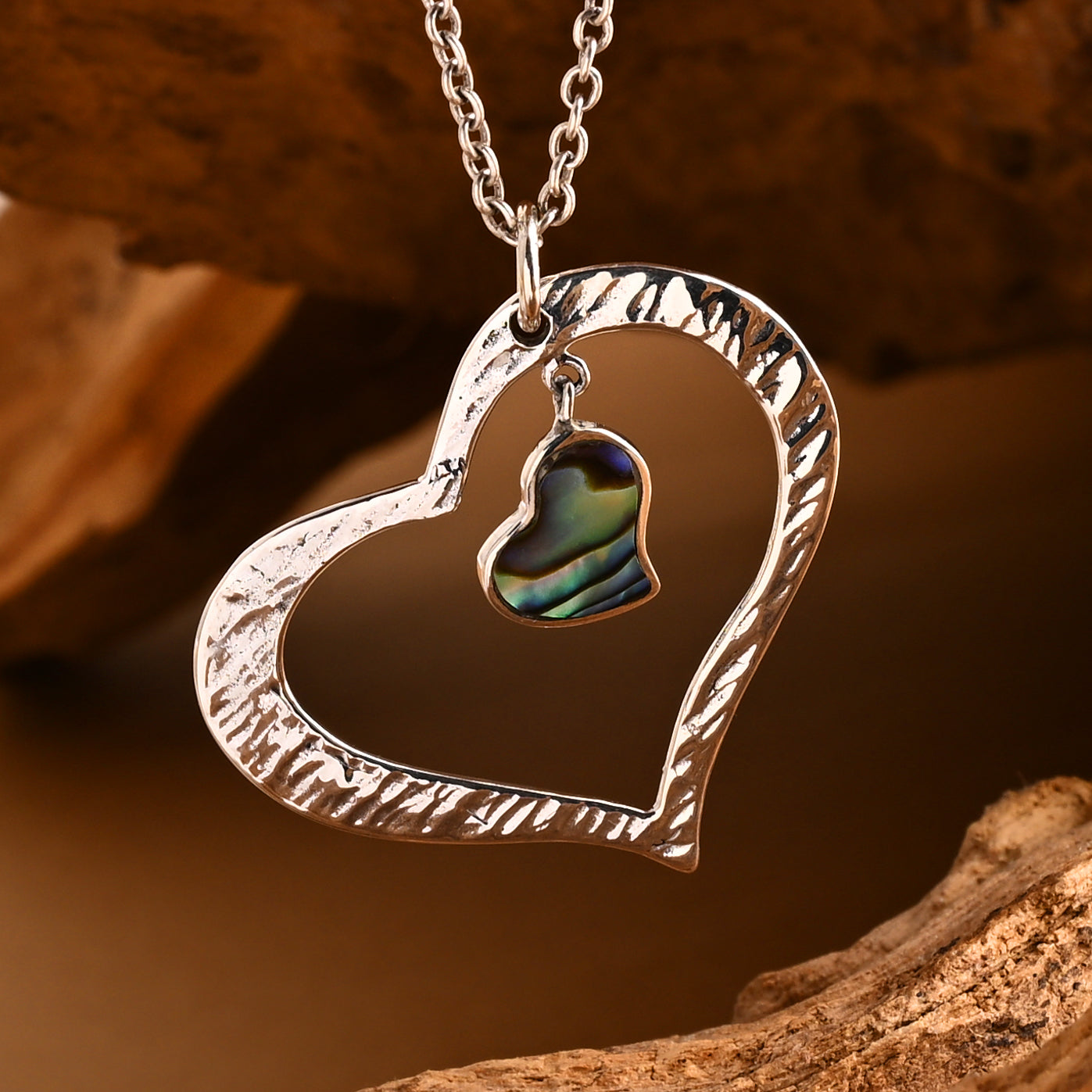 D'Joy Royal Bali -  Abalone Muschel Anhänger 925 Silber ca. 0.80 ct