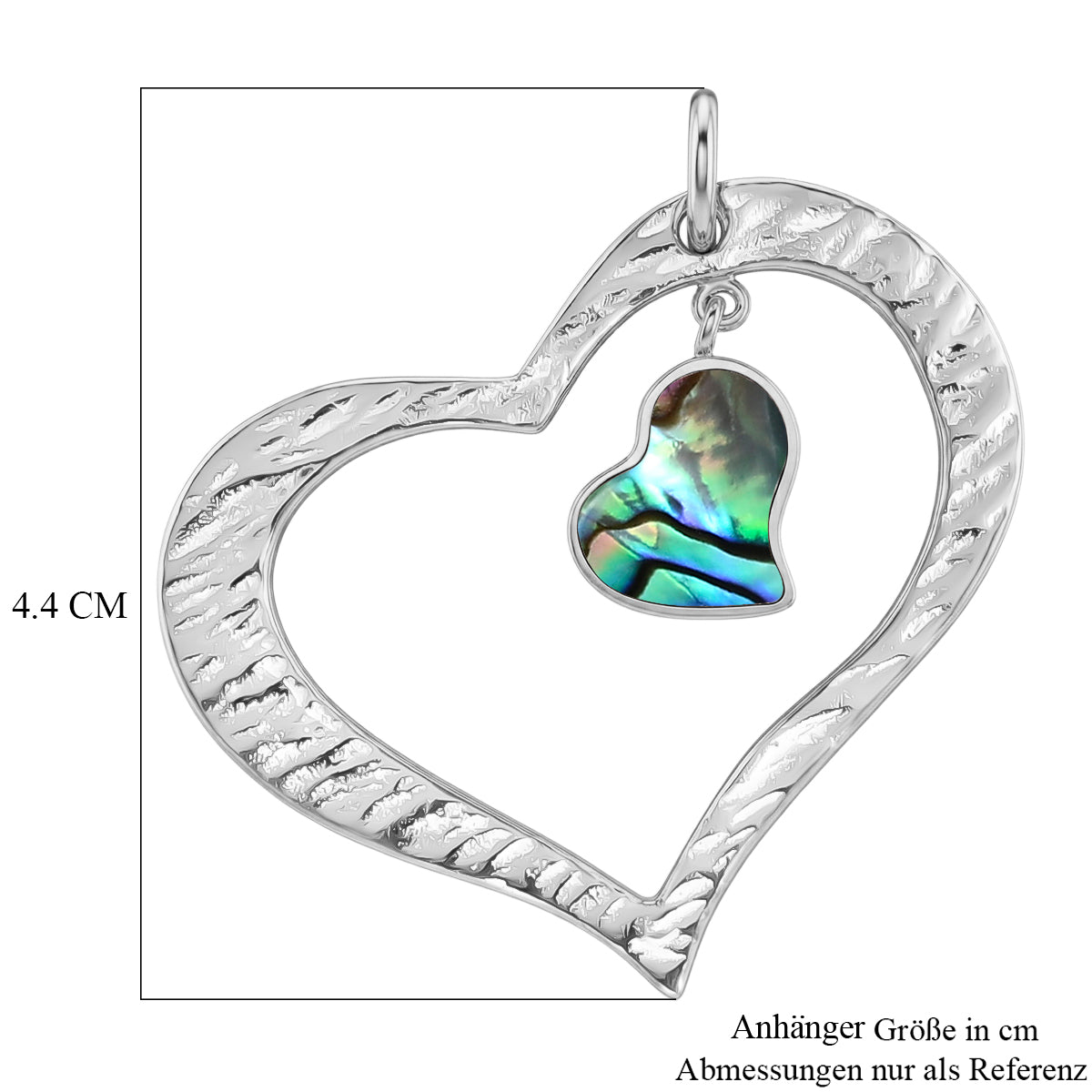 D'Joy Royal Bali -  Abalone Muschel Anhänger 925 Silber ca. 0.80 ct