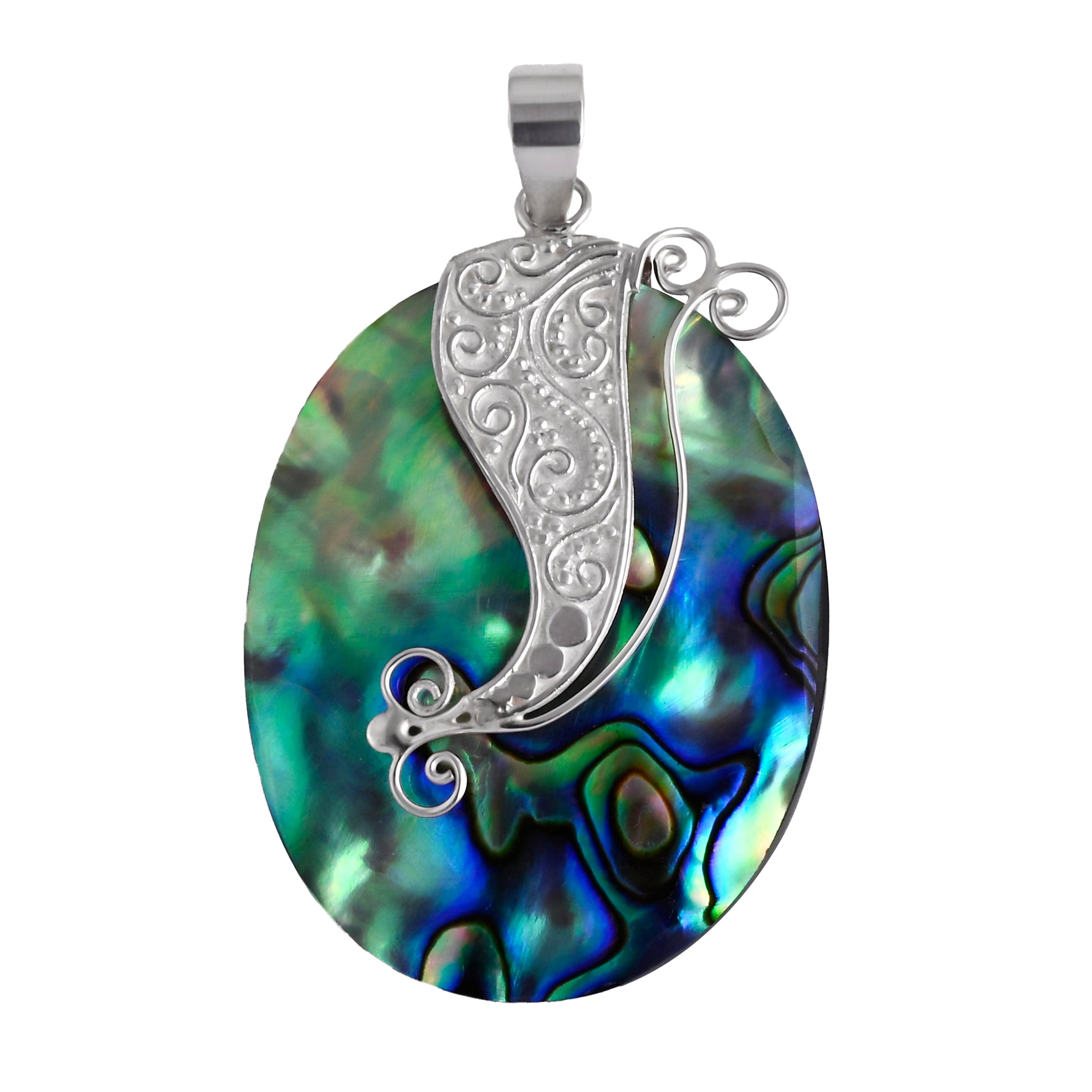 Abalone Muschel Anhänger 925 Silber ca.