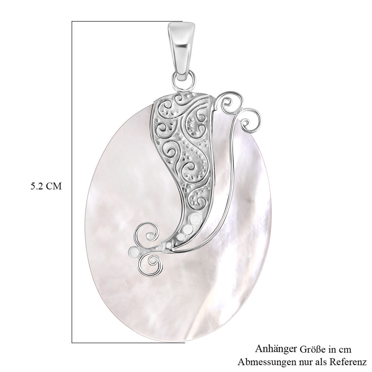 Perlmutt Anhänger 925 Silber Standard