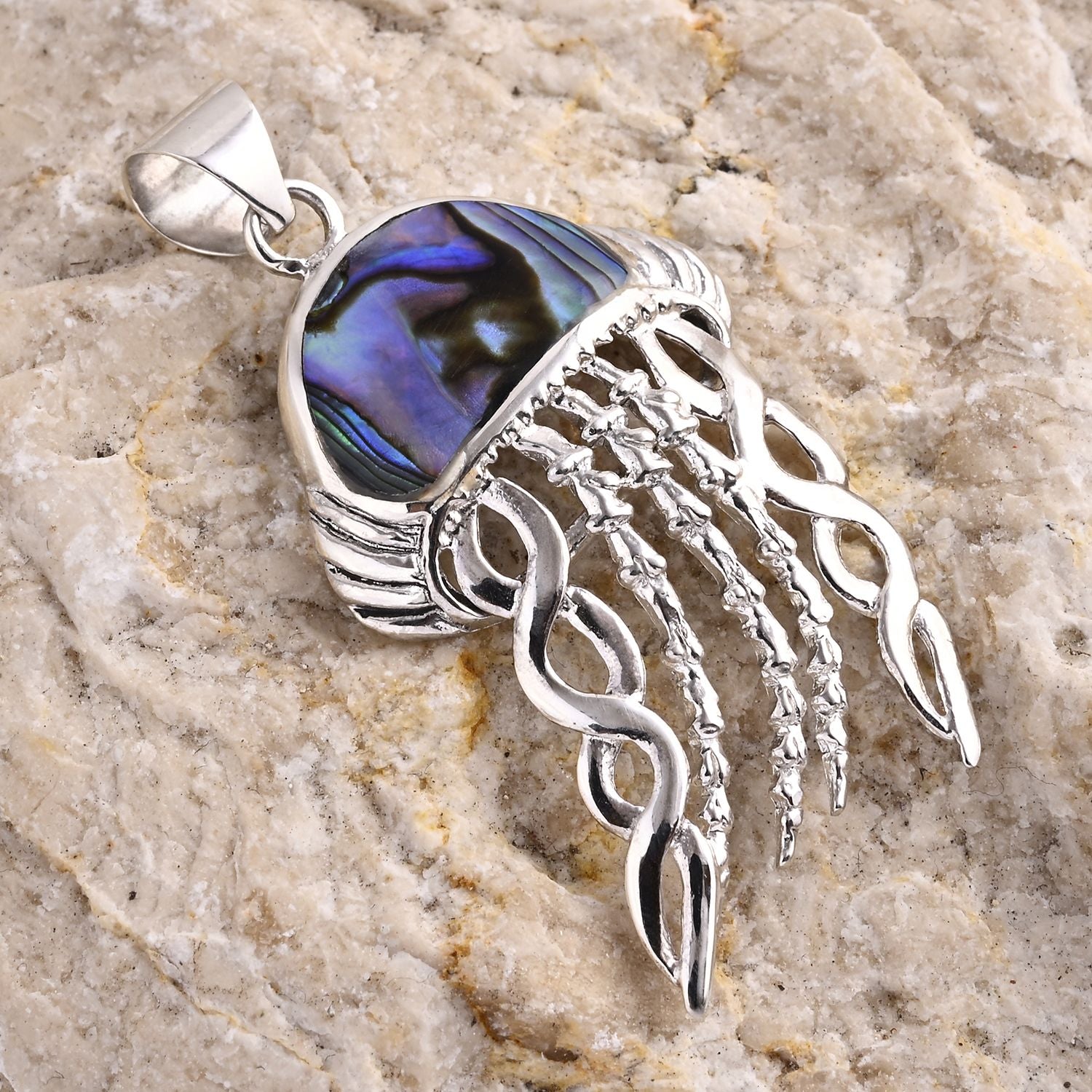 D'Joy Royal Bali - Abalone Muschel Anhänger 925 Silber