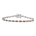 D'Joy AA Andalusit, Weißer Zirkon Armband ca. 19 cm 925 Silber rhodiniert ca. 7,23 ct.