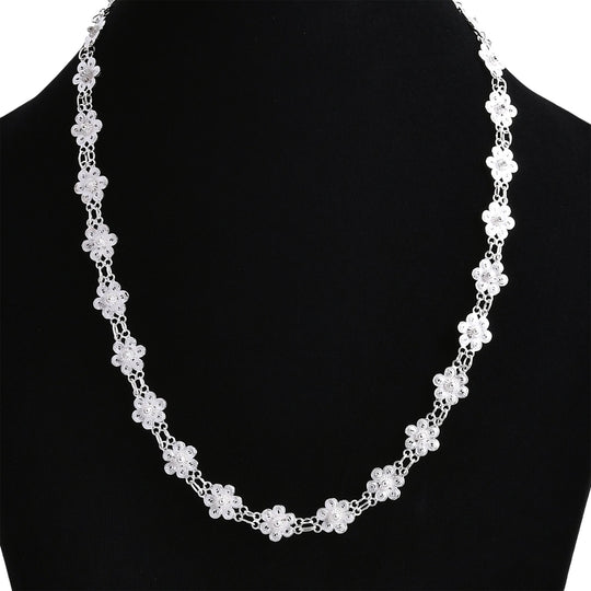 DJoy Royal Bali Kollektion - 925 Silber Tarakashi Halskette ca. 45 cm ca. 17,65g