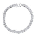 LUXURIANT SI-GH Labor Baguette Diamant 18,5cm Armband - 4 ct.