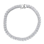 LUXURIANT DIAMOND - Lab Grown Diamant SI-GH Armband ca. 18.5 cm 925 Silber rhodiniert (7-8 Werktage Lieferzeit) ca. 4.00 ct