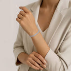LUXURIANT DIAMOND - Lab Grown Diamant SI-GH Armband ca. 18.5 cm 925 Silber rhodiniert (7-8 Werktage Lieferzeit) ca. 4.00 ct