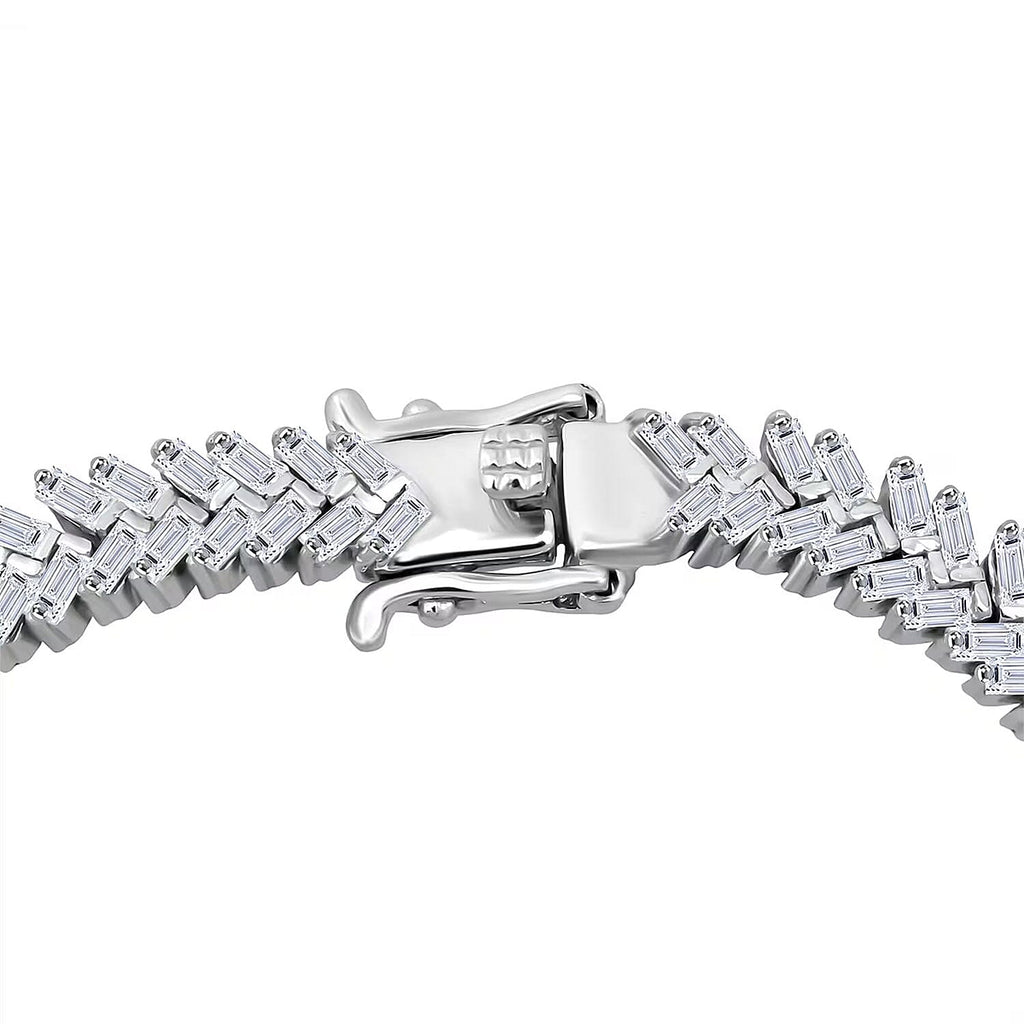 LUXURIANT DIAMOND - Lab Grown Diamant SI-GH Armband ca. 18.5 cm 925 Silber rhodiniert (7-8 Werktage Lieferzeit) ca. 4.00 ct
