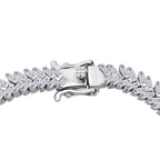 LUXURIANT DIAMOND - Lab Grown Diamant SI-GH Armband ca. 18.5 cm 925 Silber rhodiniert (7-8 Werktage Lieferzeit) ca. 4.00 ct