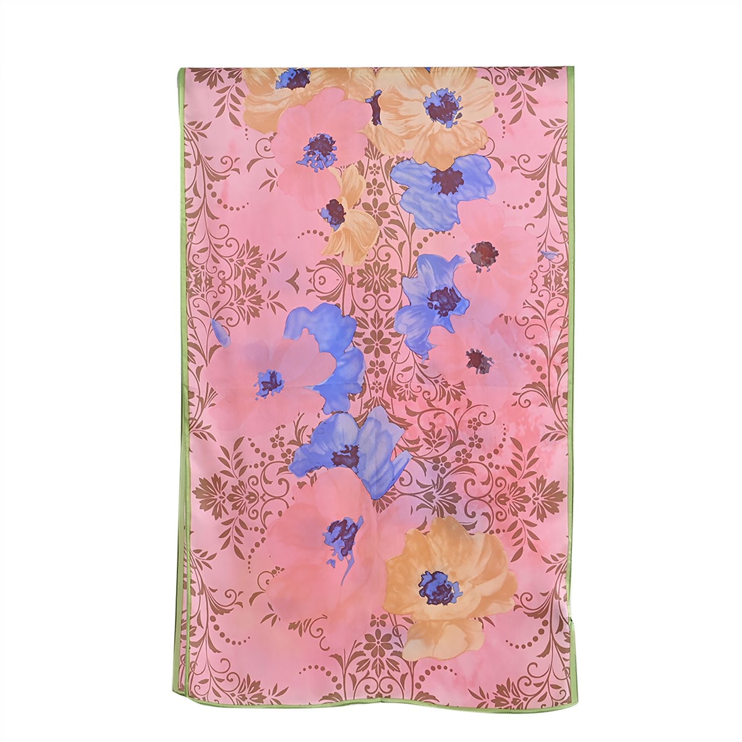 LA MAREY Signature Seidenschal aus 100% Maulbeerseide, 55 x 170 cm, Altrosa